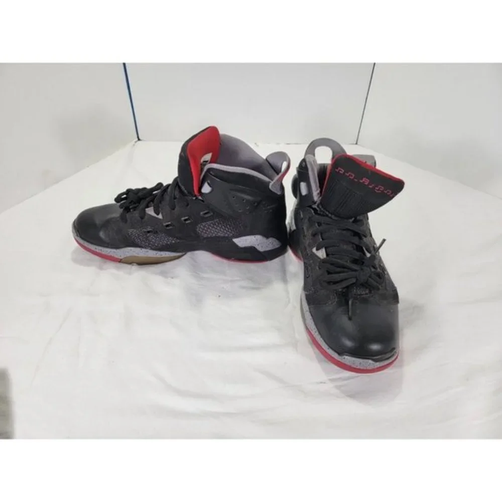EUC AIR JORDAN BASKETBALL SHOES‎ US 10.5 428817-003 MICHAEL BLACK FIRE RED